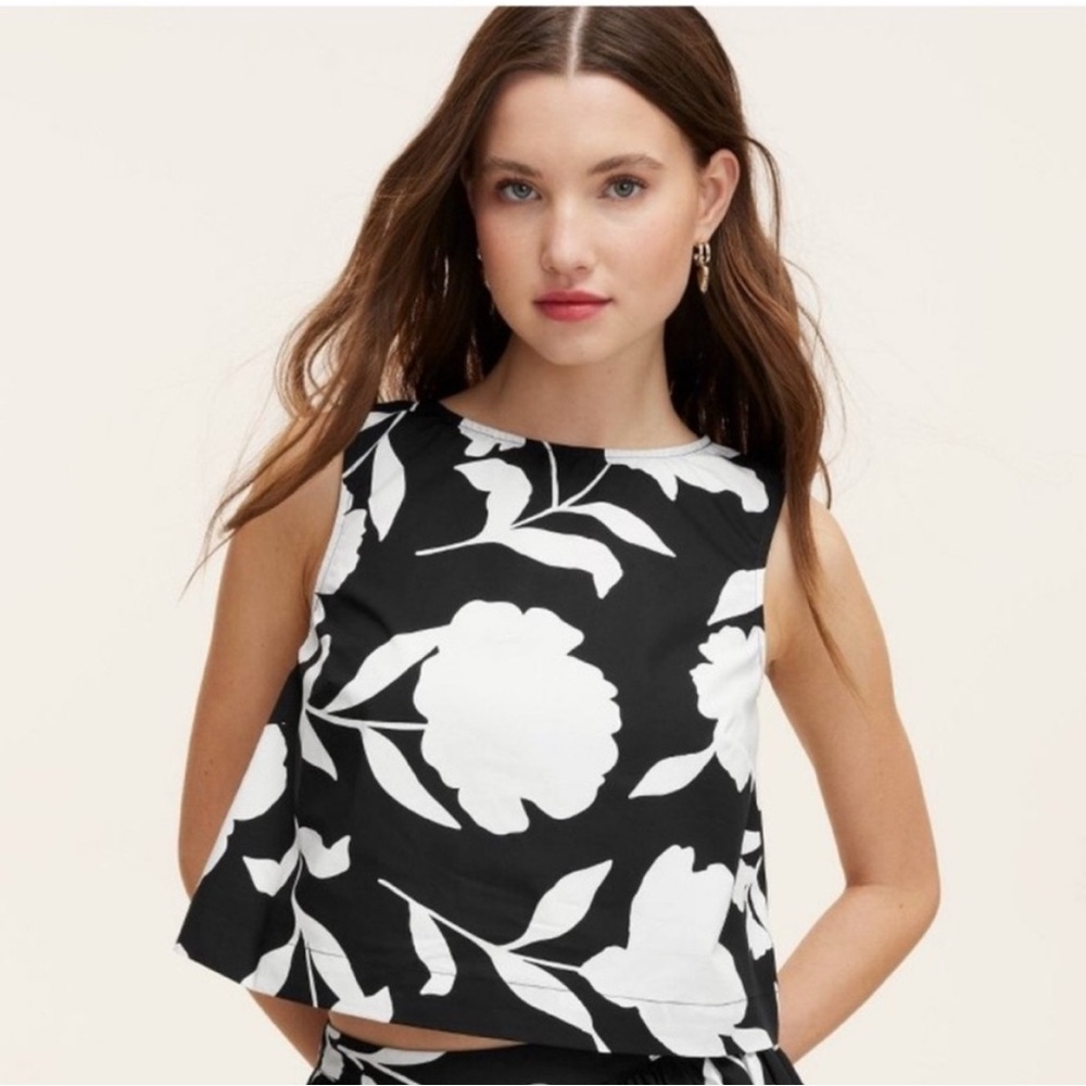 Floral Kate Spade  Black and White Women's Top